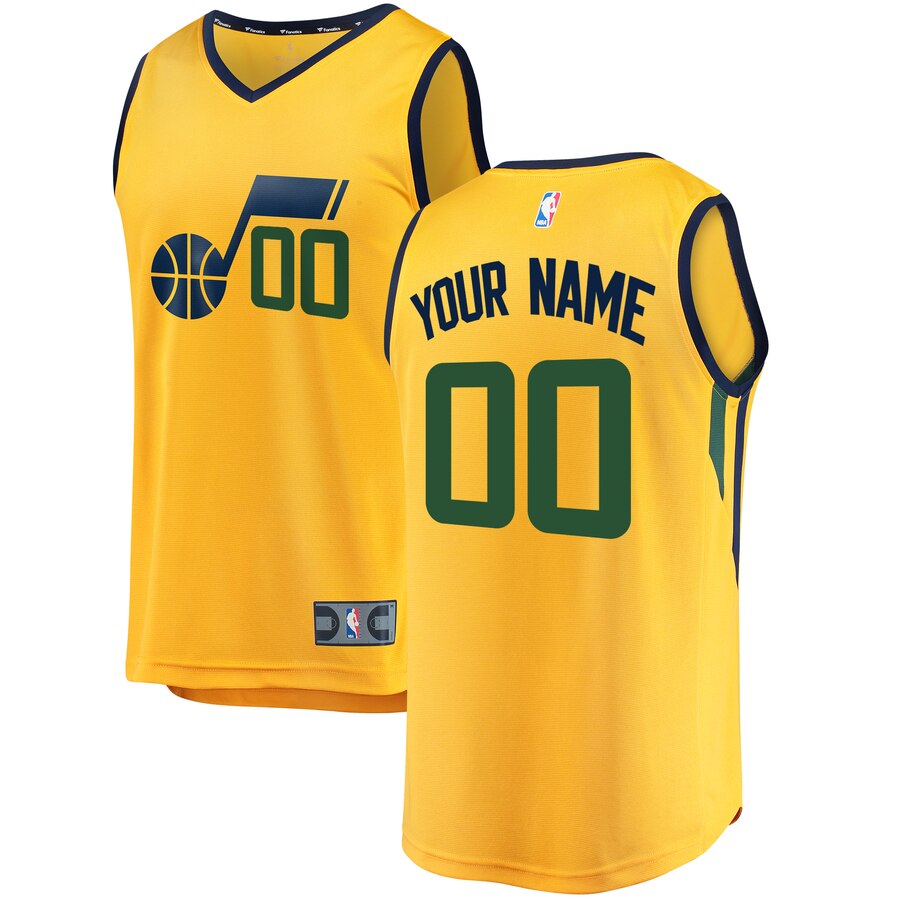 Utah Jazz Custom Letter and Number Kits for Statement Jersey Material Vinyl